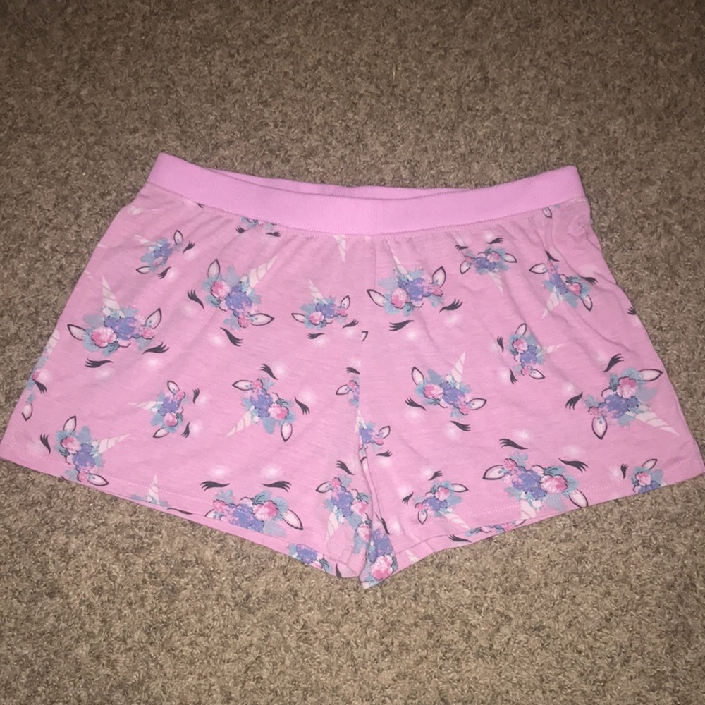 Way To Celebrate Light Purple Women’s Unicorn PJ Bottoms Shorts